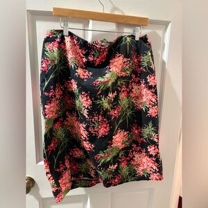 Talbots floral skirt